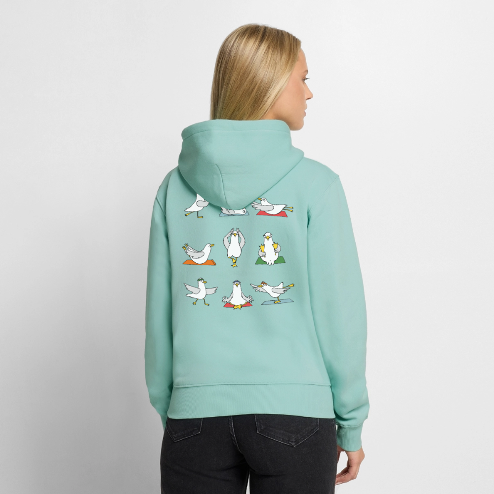 Yoga Möwen - Frauen Premium Hoodie - Mint 