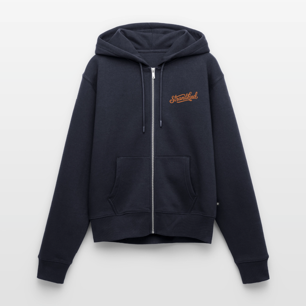 Strandkind - Frauen Premium Kapuzenjacke - Navy