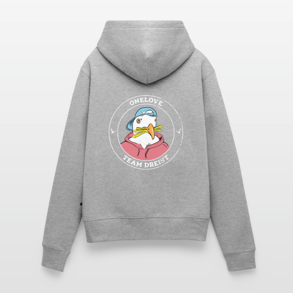 Team Dreist - Frauen Premium Hoodie - Grau meliert
