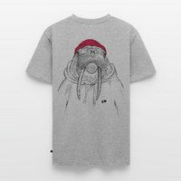 Kurt Hansen Walross - Unisex Premium T-Shirt - Grau meliert