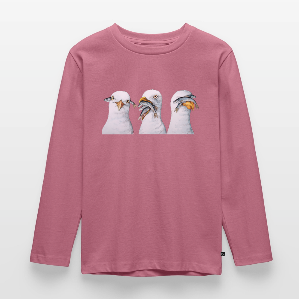 Drei Weise Möwen - Kinder Premium Langarmshirt - Mauve