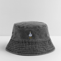F**k You Möwe - Vintage Bucket Hat - Vintage Schwarz