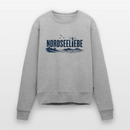 Nordseeliebe - Frauen Premium Pullover - Grau meliert