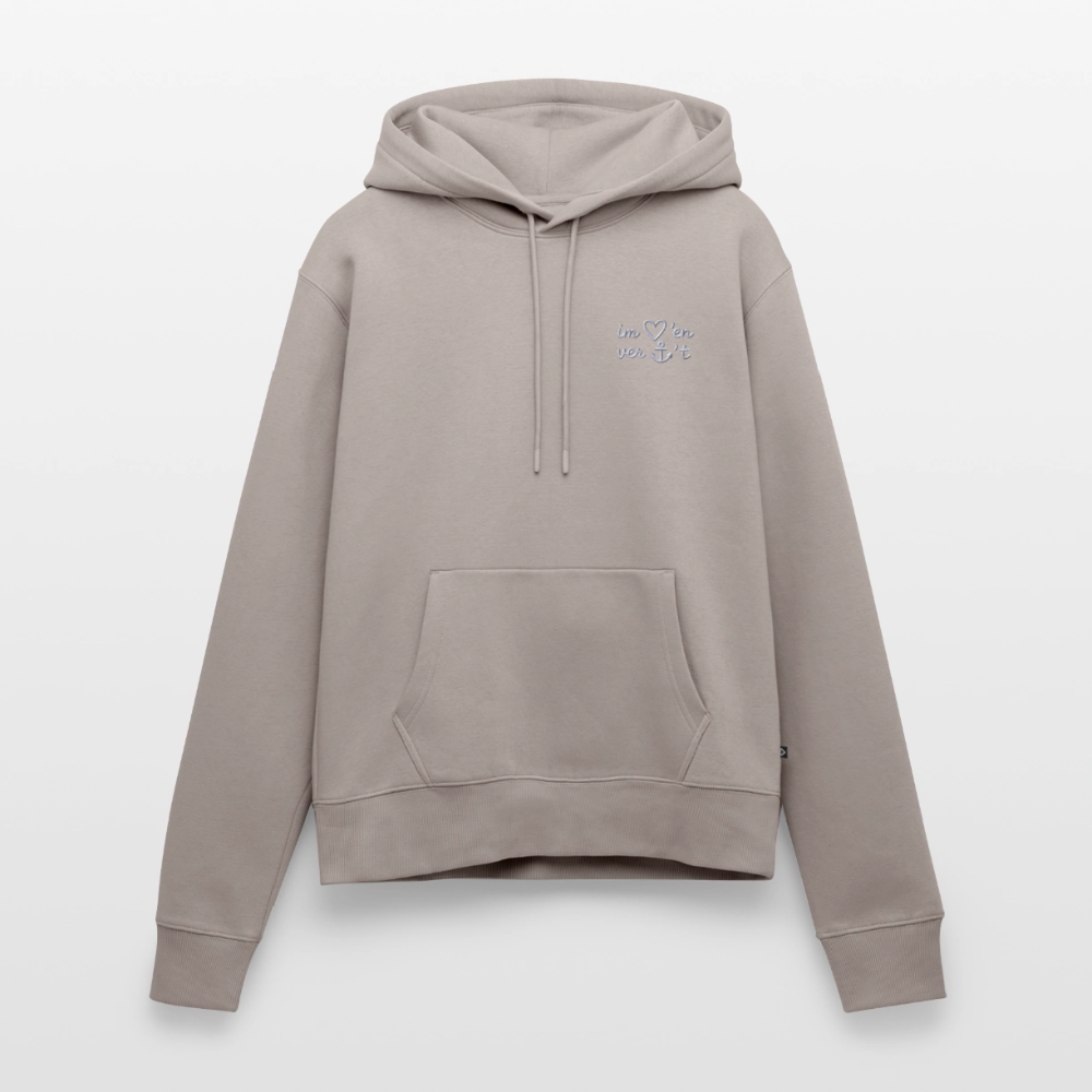 Im Herzen Verankert Stick - Frauen Premium Hoodie - Taupe