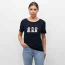 Drei weise Möwen - Relaxed Frauen Bio-T-Shirt - Navy