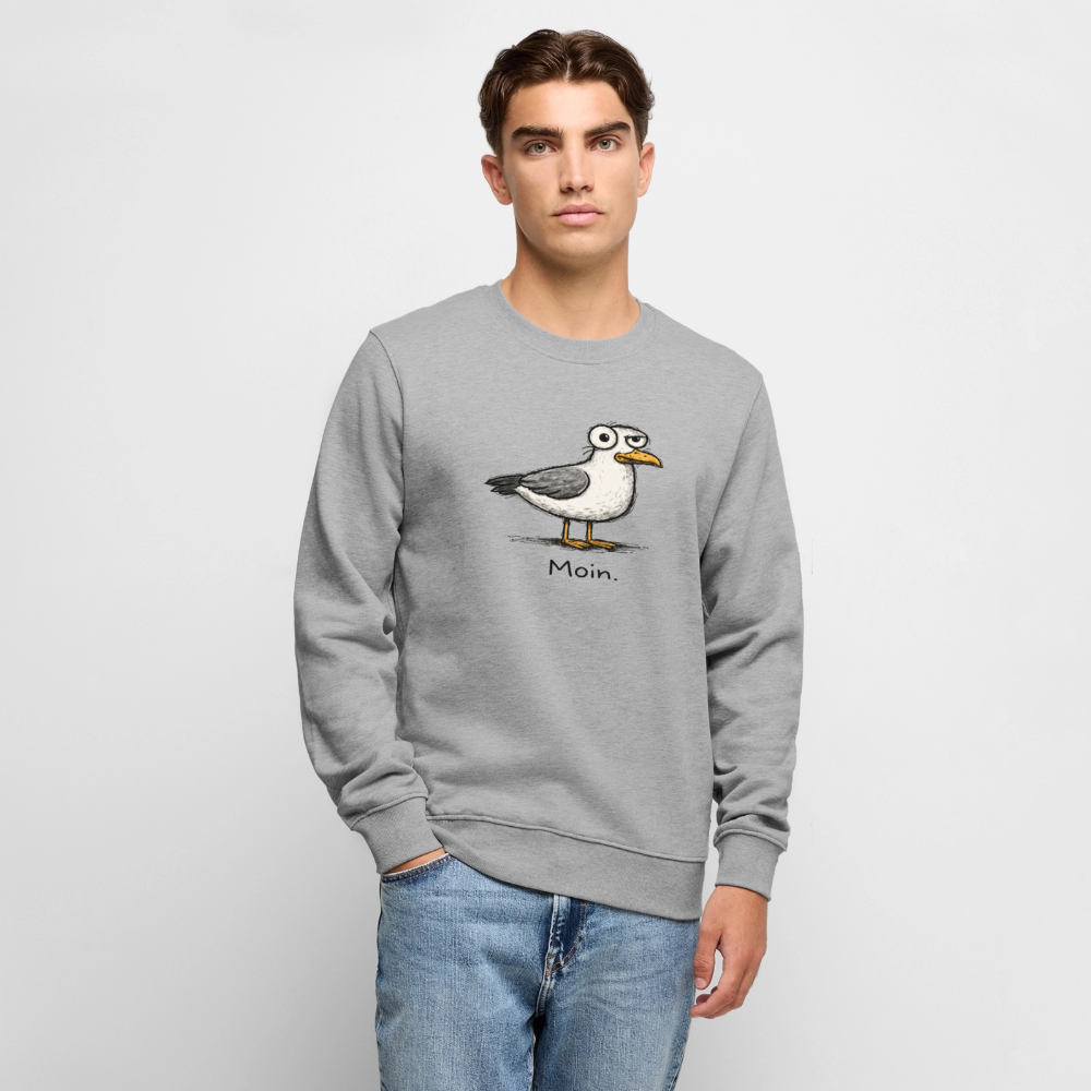Moin Möwe - Unisex Premium Pullover - Grau meliert