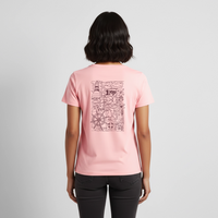 Collage - Frauen Premium T-Shirt - Rosa