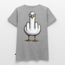 F**k You Möwe - Frauen Premium T-Shirt - Grau meliert