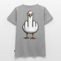 F**k You Möwe - Frauen Premium T-Shirt - Grau meliert