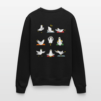 Yoga Möwen - Unisex Premium Pullover - Schwarz