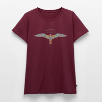 Vintage Möwe - Frauen Premium T-Shirt - Burgunderrot