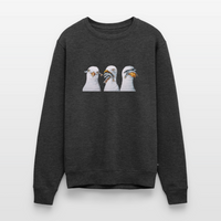 Drei Weise Möwen - Unisex Premium Pullover - Anthrazit meliert