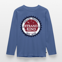 Strandkind Original - Kinder Premium Langarmshirt - Taubenblau