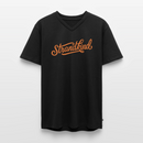 Strandkind - Männer Bio-T-Shirt mit V-Ausschnitt - Schwarz