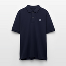 Wellenherz -  Unisex Bio-Poloshirt - Navy