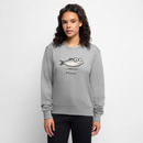 Moin Fisch - Frauen Premium Pullover - Grau meliert