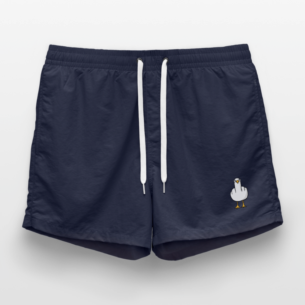 F**k You Möwe - Badeshorts - French Navy