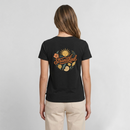 Strandkind - Frauen Bio-T-Shirt mit V-Ausschnitt - Schwarz
