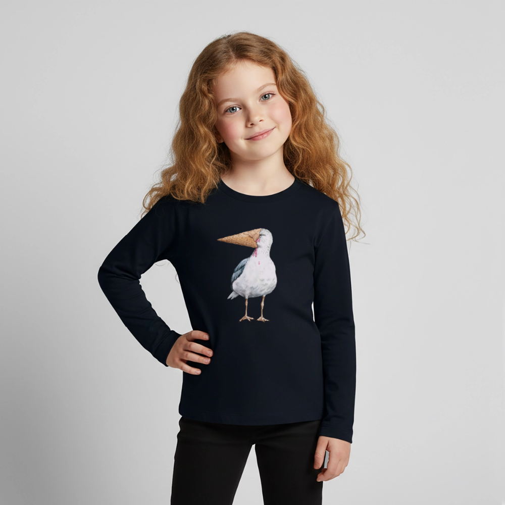 Eisvogel - Kinder Premium Langarmshirt - Navy