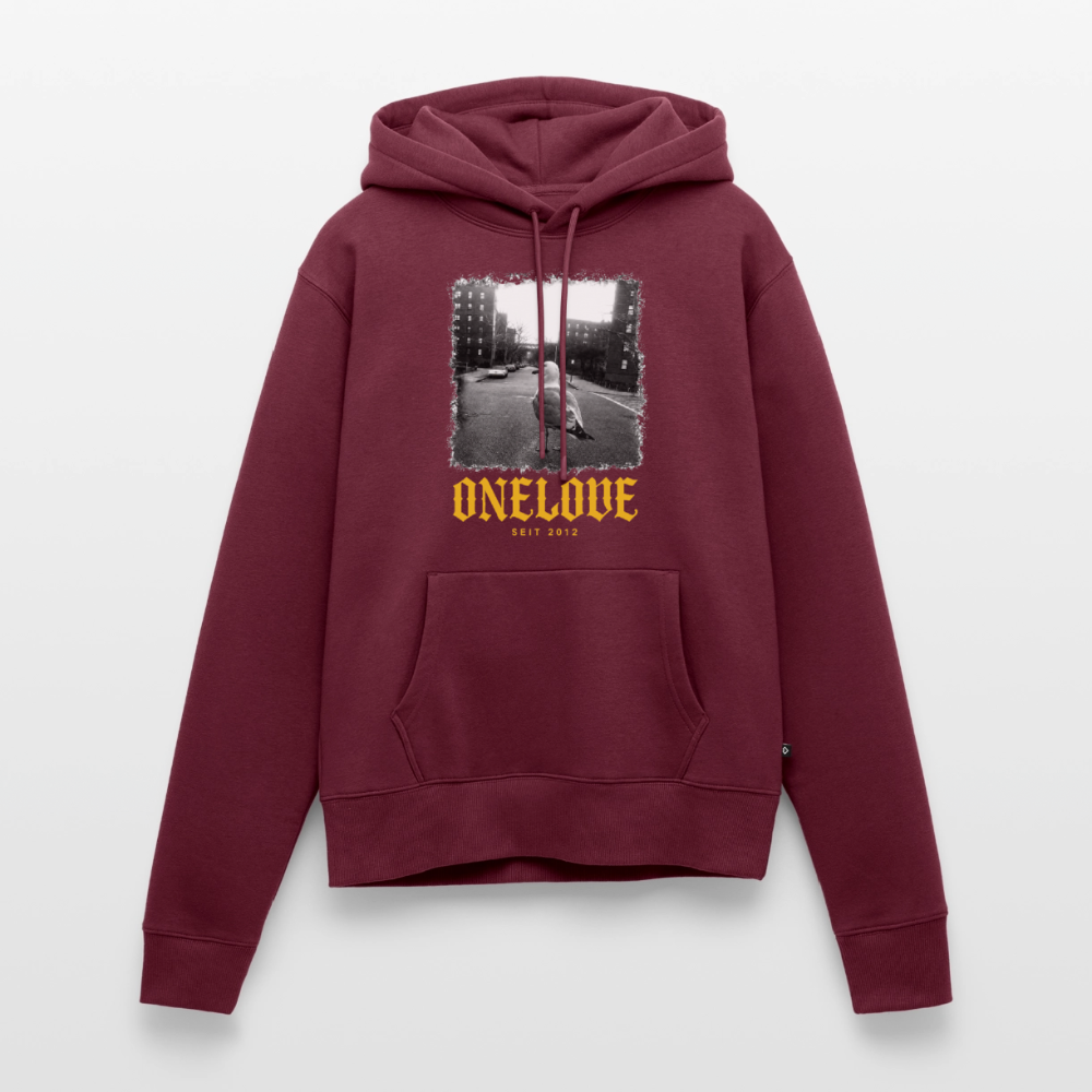 ONELOVE seit 2012  - Frauen Premium Hoodie - Burgunderrot