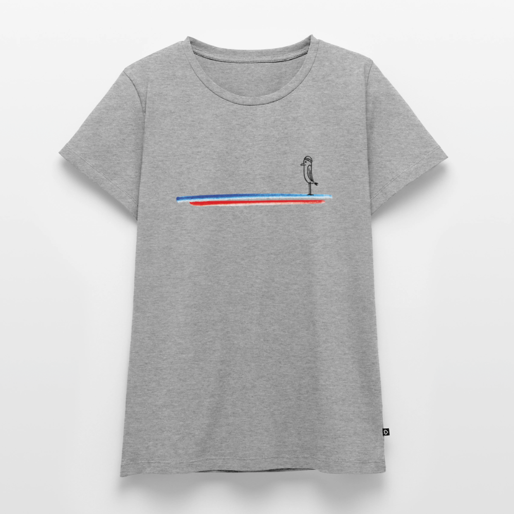 Piepmatz - Frauen Premium T-Shirt - Grau meliert