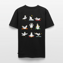 Yoga Möwen - Unisex Premium T-Shirt - Schwarz