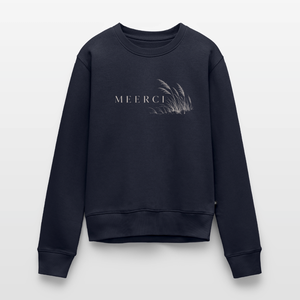 MEERCI - Frauen Premium Pullover - Navy