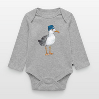 Hauk Original - Baby Bio-Langarm-Body - Grau meliert