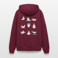 Yoga Möwen - Unisex Premium Hoodie - Burgunderrot