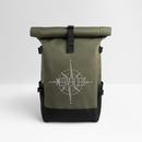 Nordkurs - Rolltop Rucksack - Olive/Schwarz