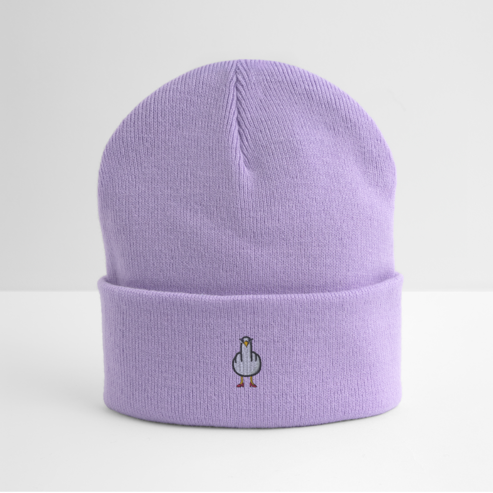 F**k You Möwenlady - Bestickte Wintermütze - Lavendel