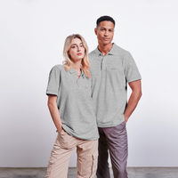 Moin -  Unisex Bio-Poloshirt - Grau meliert