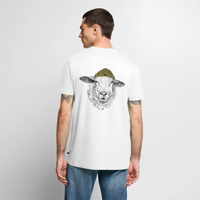 Wolle Schaf - Unisex Premium T-Shirt - Weiß