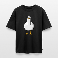F**k You Möwe - Unisex Premium Oversized Bio T-Shirt - Schwarz