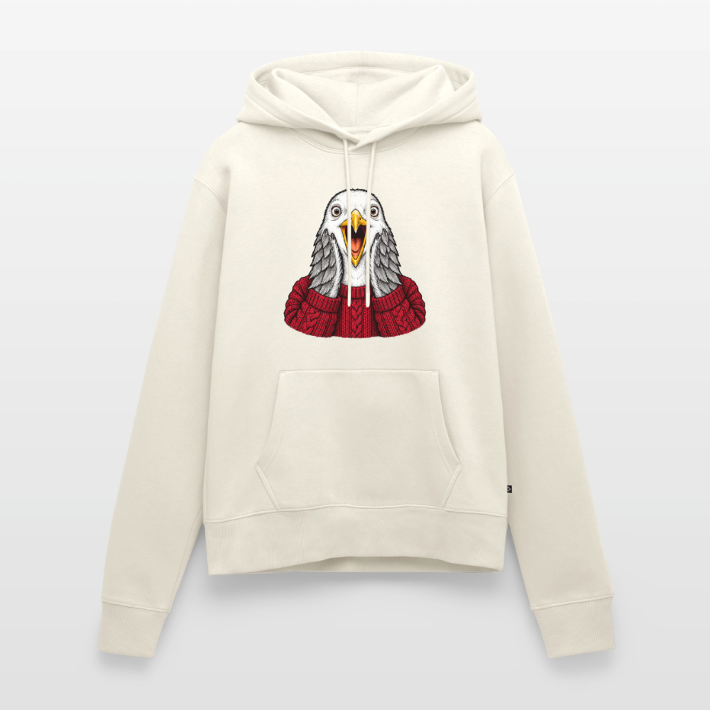 Möwe allein Zuhaus - Frauen Premium Hoodie - Naturweiß