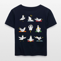 Yoga Möwen -  Relaxed Frauen Bio-T-Shirt - Navy