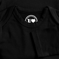 Team Dreist - Baby Bio-Langarm-Body - Schwarz
