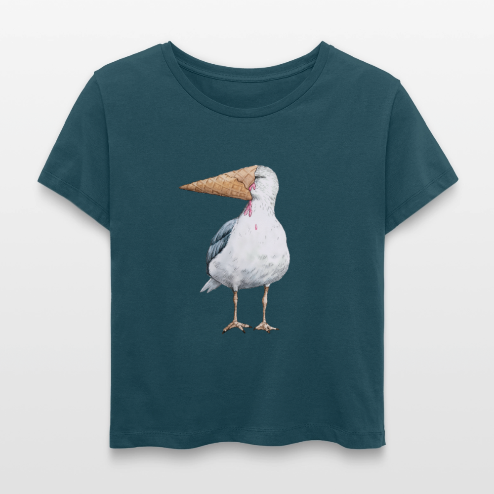 Eisvogel - Relaxed Frauen Bio-T-Shirt - Dunkles Petrol