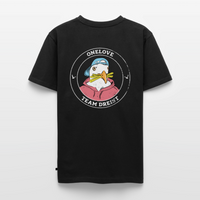 Team Dreist - Männer Bio-T-Shirt mit V-Ausschnitt - Schwarz