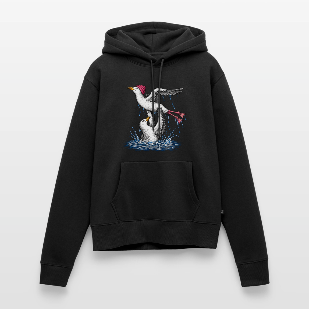 Dancing Möwe - Frauen Premium Hoodie - Schwarz