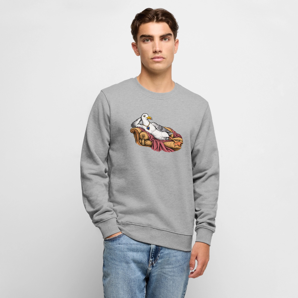 Titanic Möwe - Unisex Premium Pullover - Grau meliert