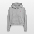 Im Herzen verankert Stick - Cropped Oversized Heavyweight Frauen Hoodie - Grau meliert