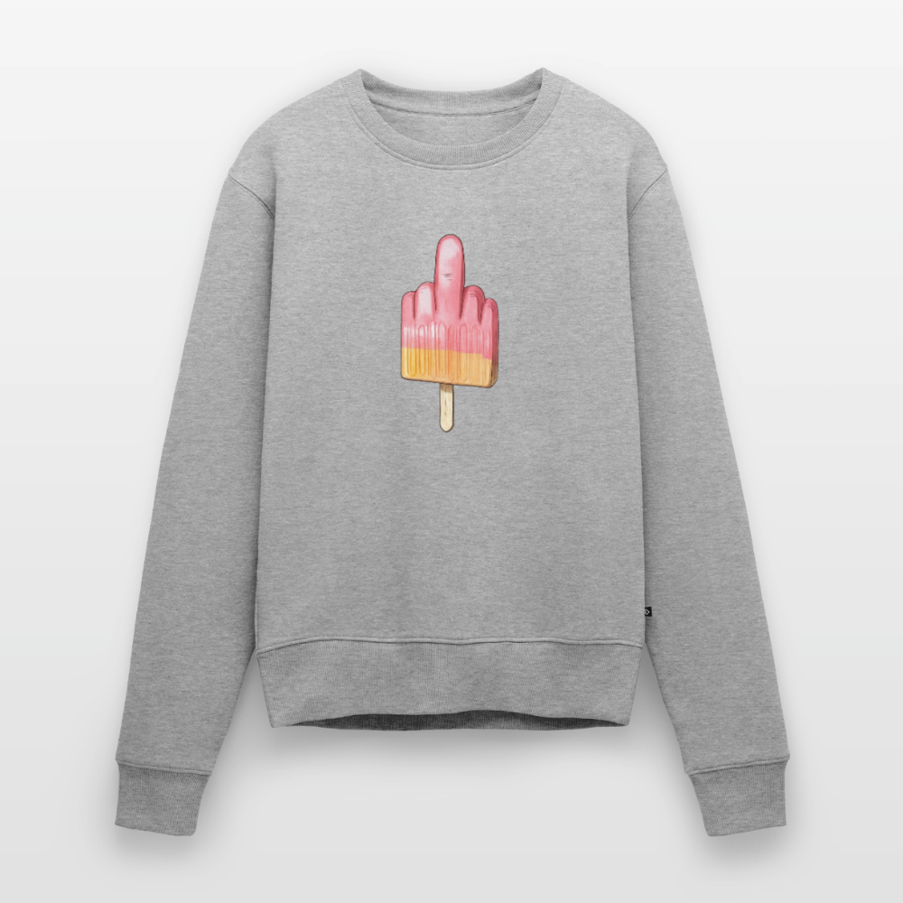 F**k You Eis - Frauen Premium Pullover - Grau meliert