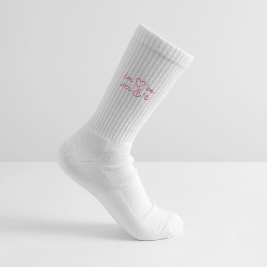 Im Herzen verankert Stick - Tennissocken