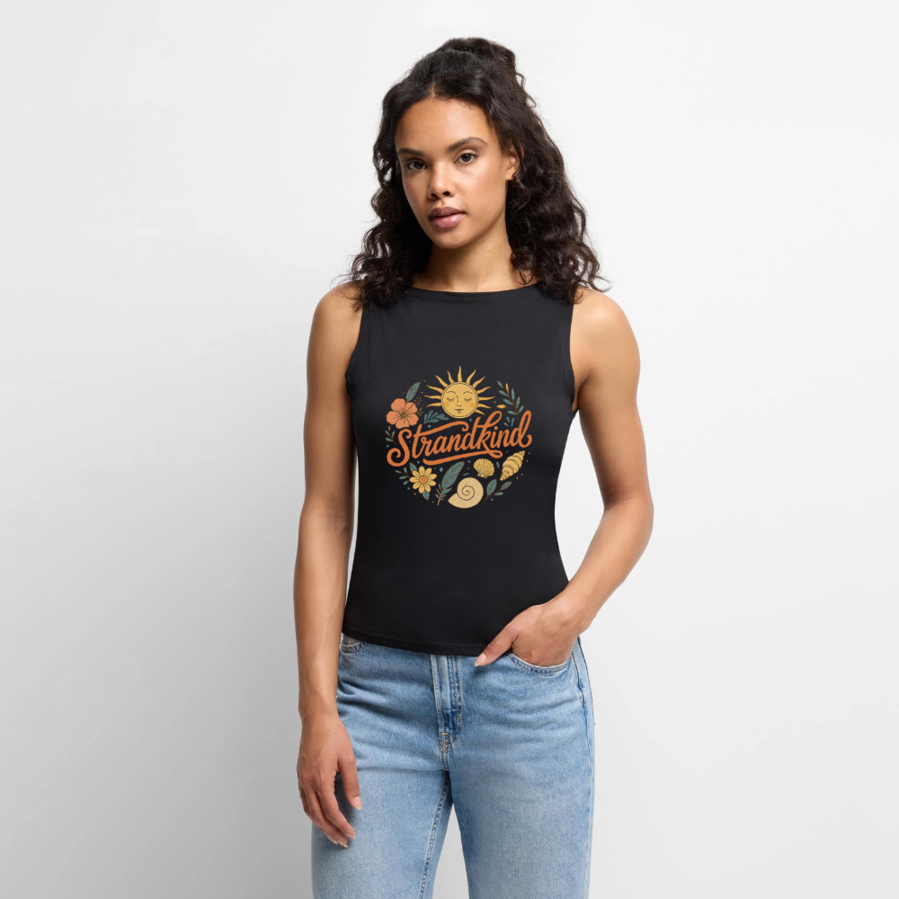 Strandkind - Frauen Organic Tank Top - Schwarz