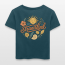 Strandkind -  Relaxed Frauen Bio-T-Shirt - Dunkles Petrol