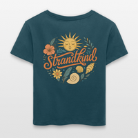 Strandkind -  Relaxed Frauen Bio-T-Shirt - Dunkles Petrol