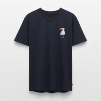 Eisvogel - Männer Bio-T-Shirt mit V-Ausschnitt - Navy