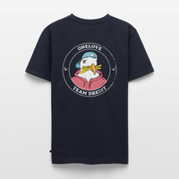 Team Dreist - Männer Bio-T-Shirt mit V-Ausschnitt - Navy