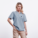 Wellenherz - Unisex Bio-Poloshirt - sky Blue